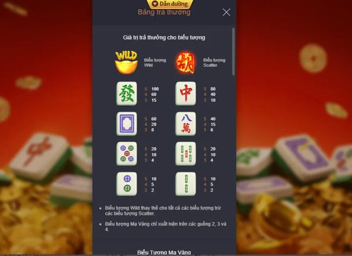 Các bước chơi và rút tiền thưởng đường mạt chược king88 trên giao diện nhà cái