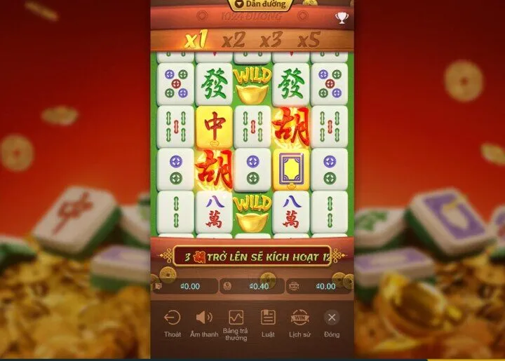 Bảng trả thưởng công khai của game đường mạt chược king88