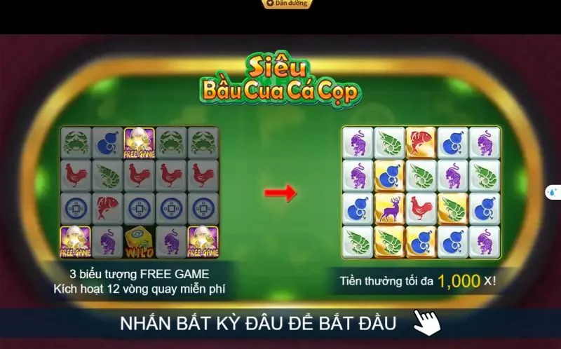 Giao diện và đồ họa sắc nét của game bầu cua King88 online