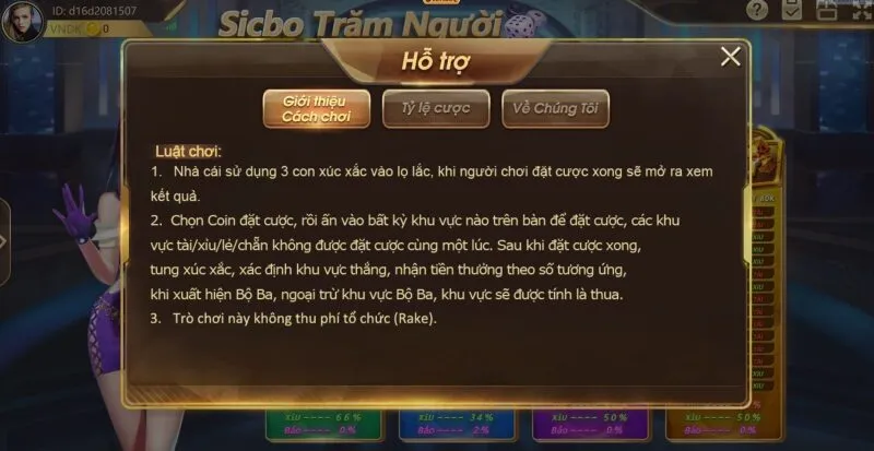Review chi tiết hơn về game Sicbo King88