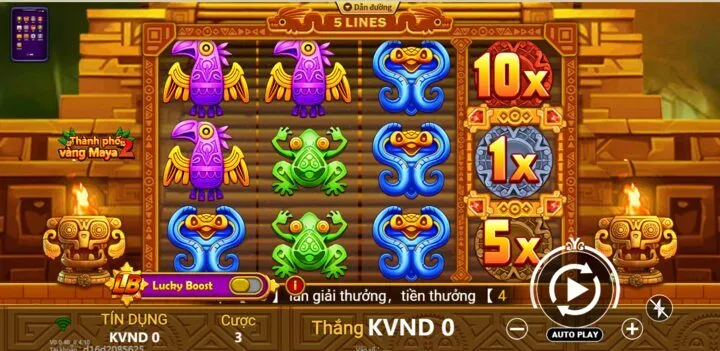 Giao diện game thành phố vàng maya king88 trên hệ thống nhà cái King88