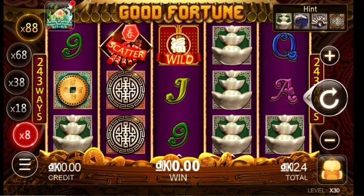 Combo trúng thưởng liên tiếp trong game vận mệnh tốt king88